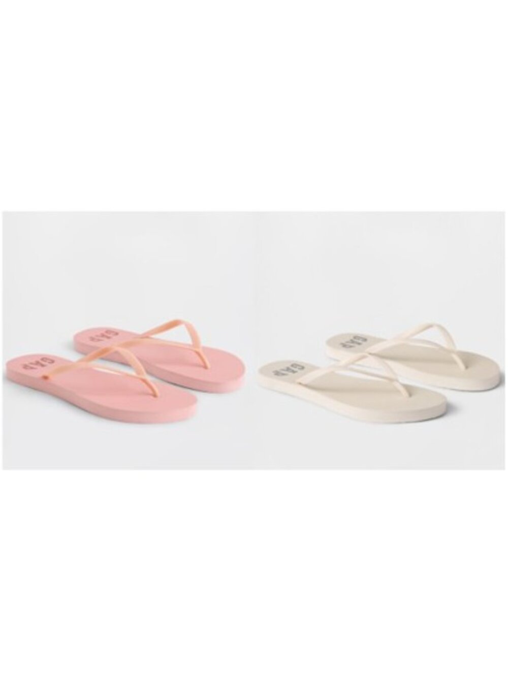 2 Pairs Gap Logo Flip Flops Size 8